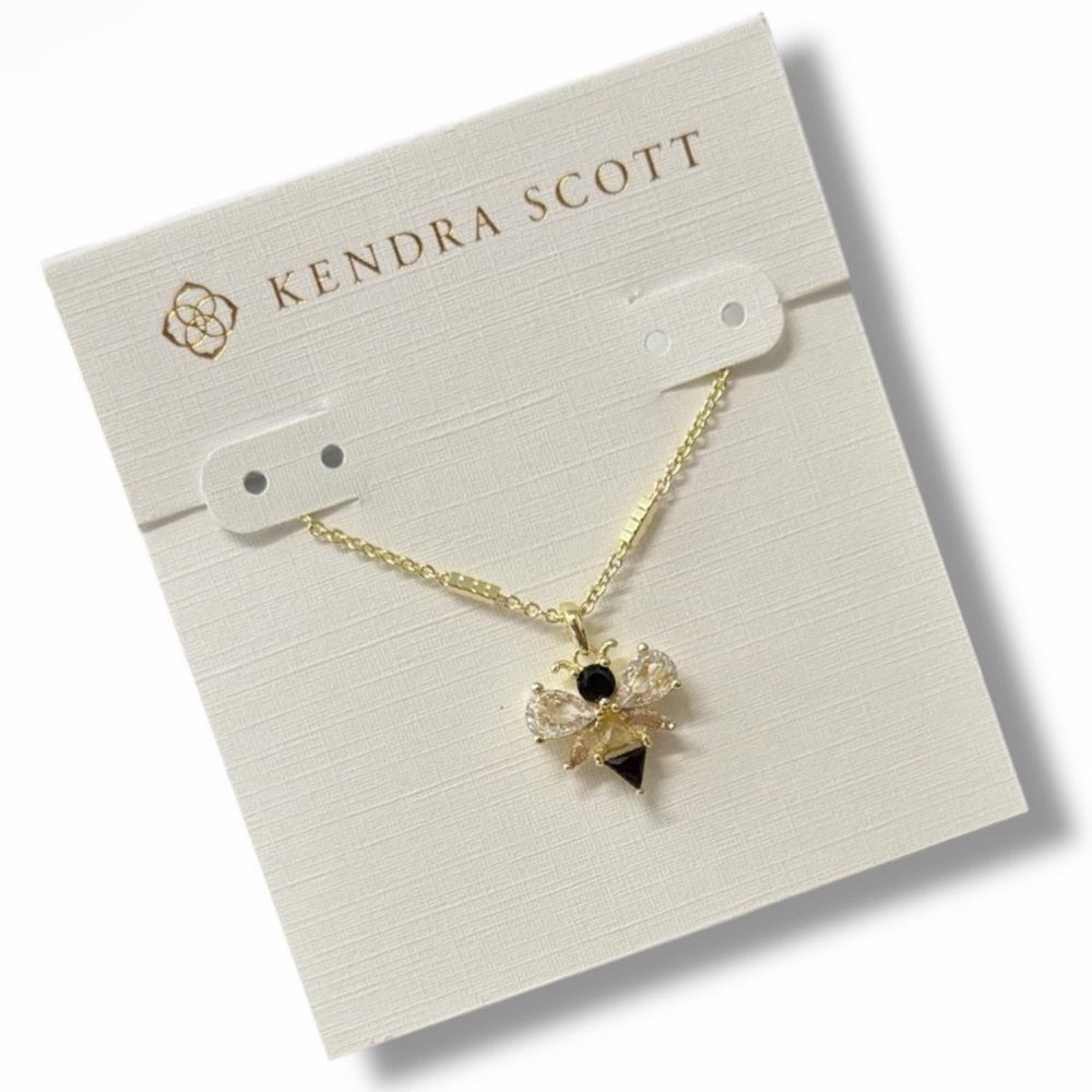 Kendra Scott Bee Gold Short Pendant Necklace 18” - NEW